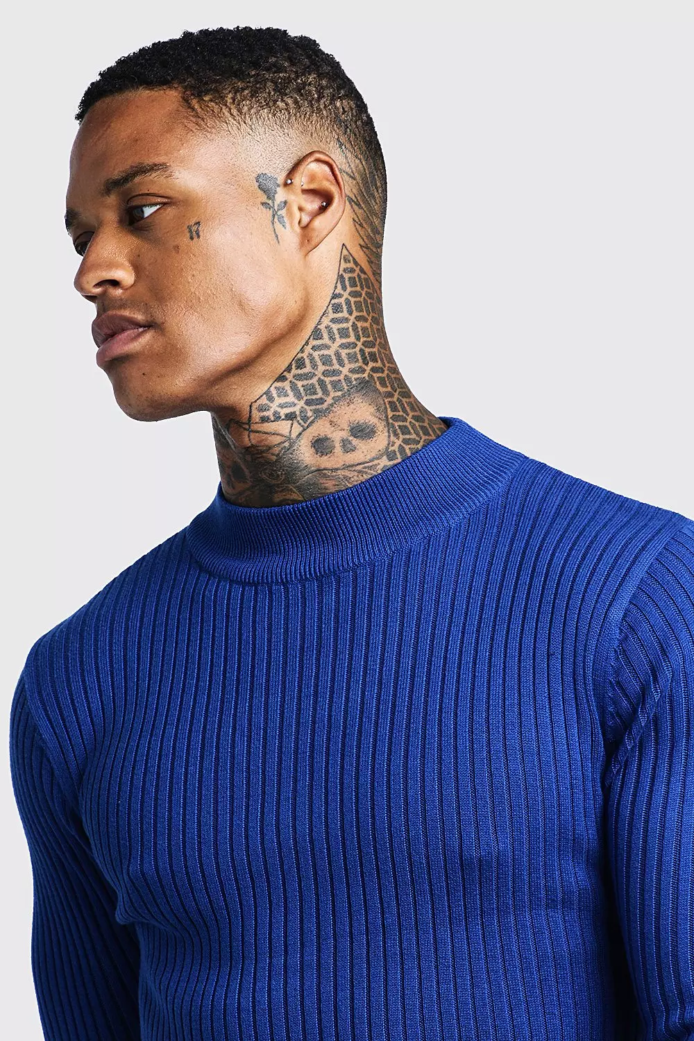 Mens shop turtleneck ribbed